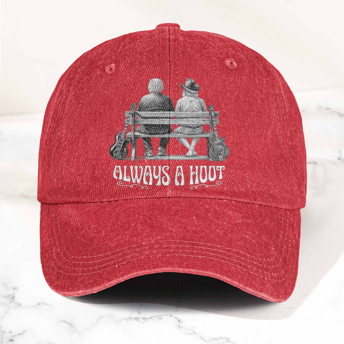 Grateful Dead Jerry Garcia and Bob Weir Always A Hoot – Retro Vintage Dad Cap Gift For Dad (With Box)