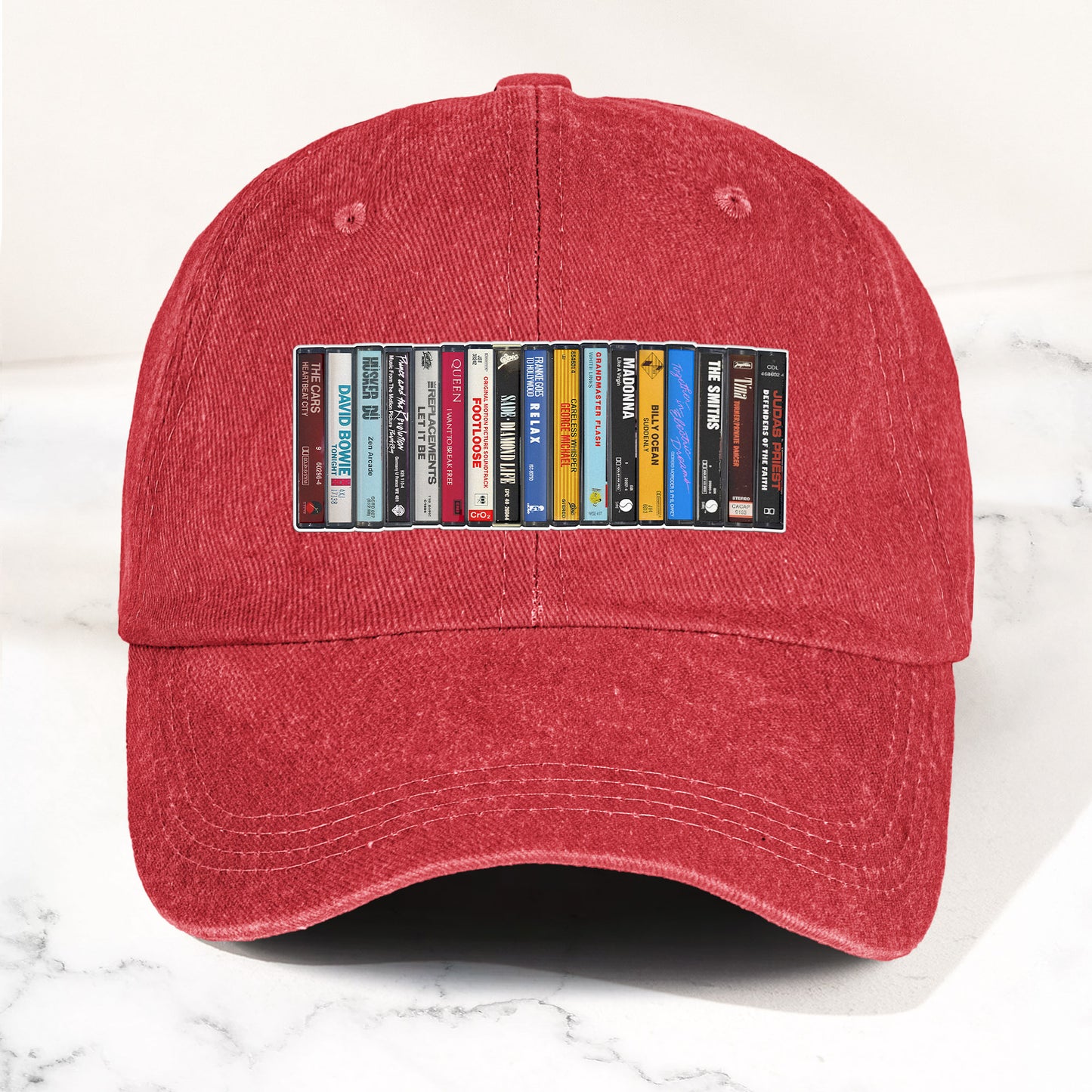 The Beatles Denim Dad Cap – Cassette Album Collection Design ( With BOX)