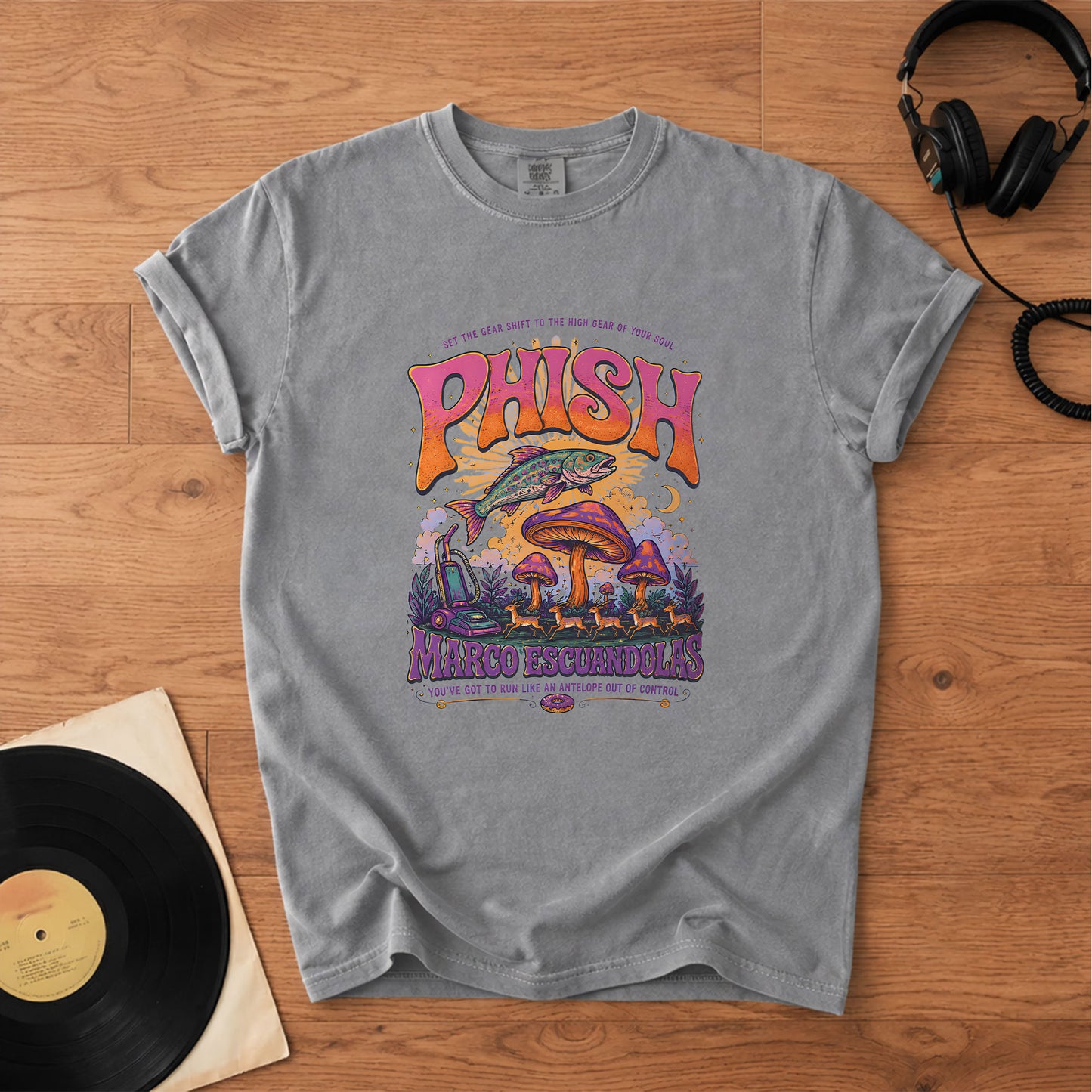 Phish Marco Escuandolas T-Shirt – Retro Rock Music Phish Bands Merch Tee