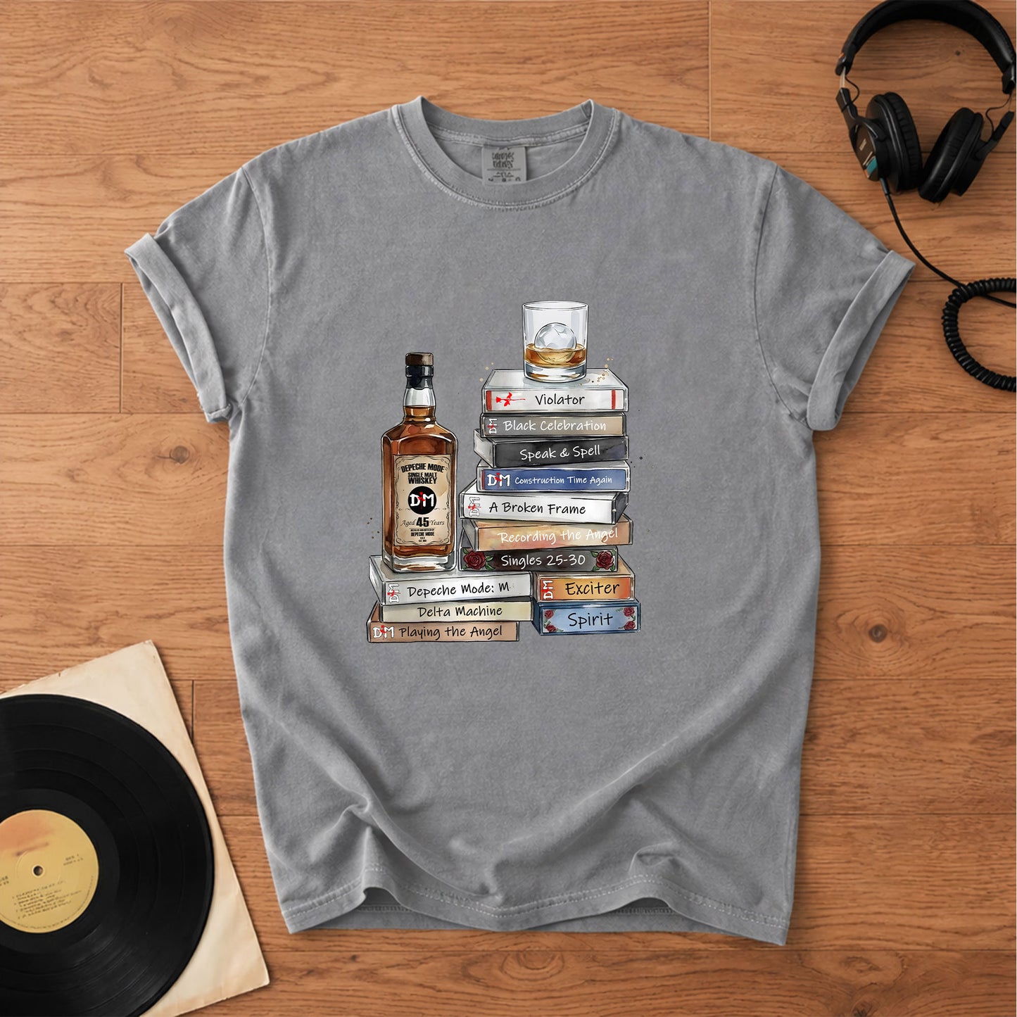 Depeche Mode Cassette Album Collection T-Shirt – Retro Music Depeche Mode Merch Tee