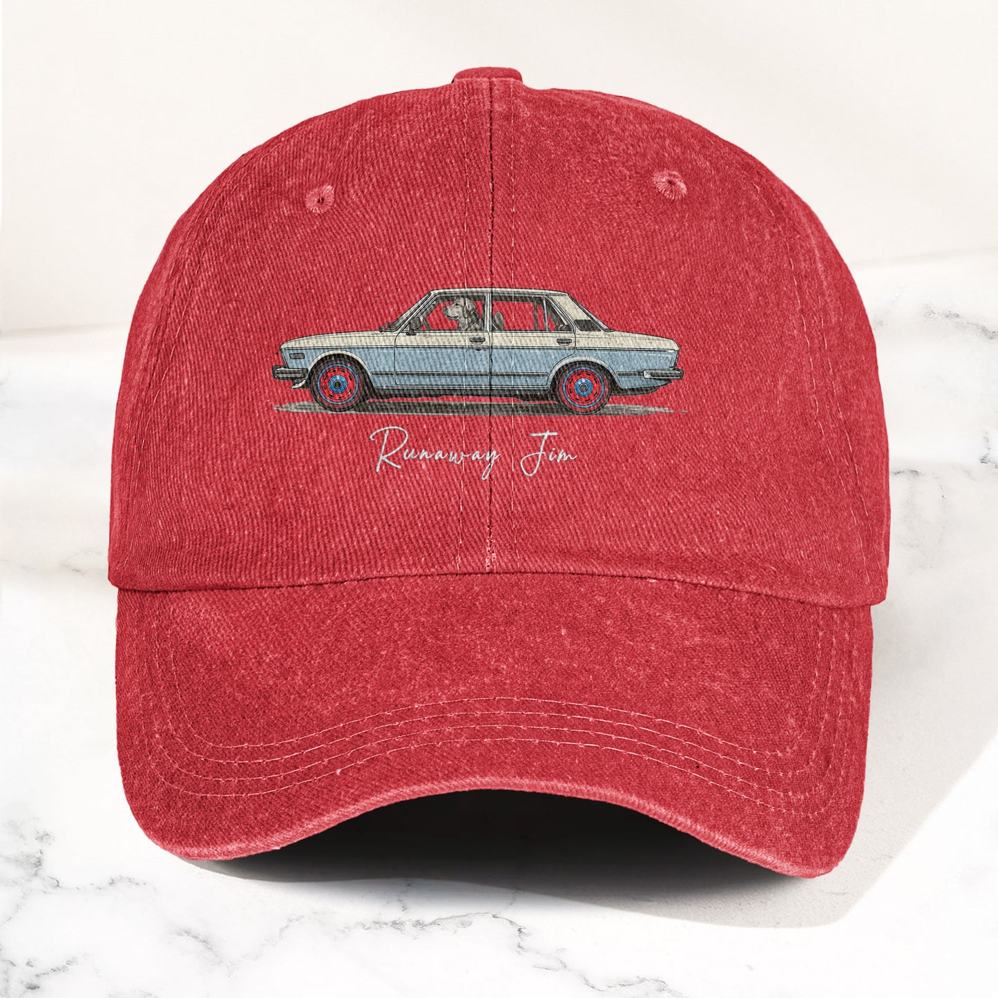 Phish Runaway Jim Car Parody Denim Cap – Retro Music Fan Concert Cap Gift For Dad (With Box)