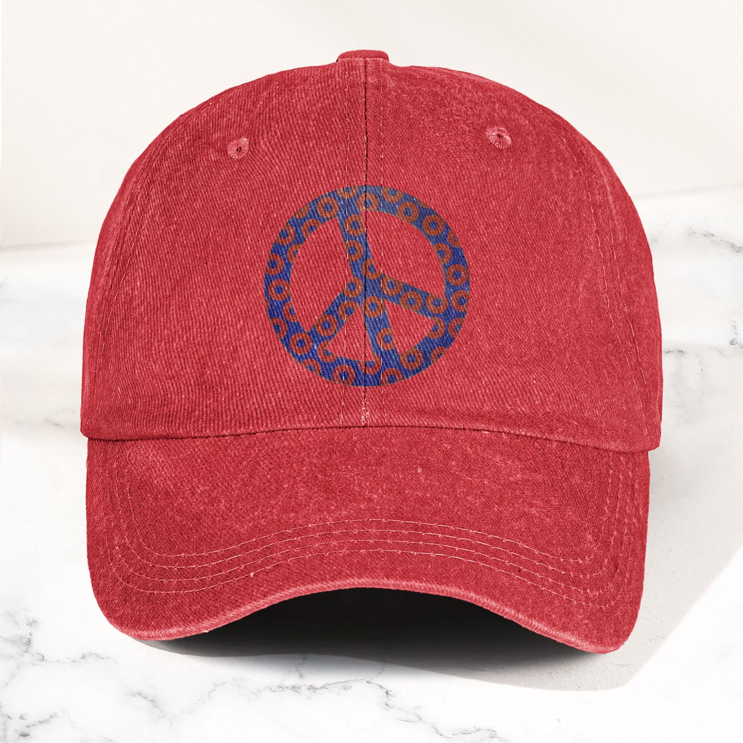 Phish Donut Peace Sign Denim Cap – Retro Music Phish Cap Gift For Dad (With Box)