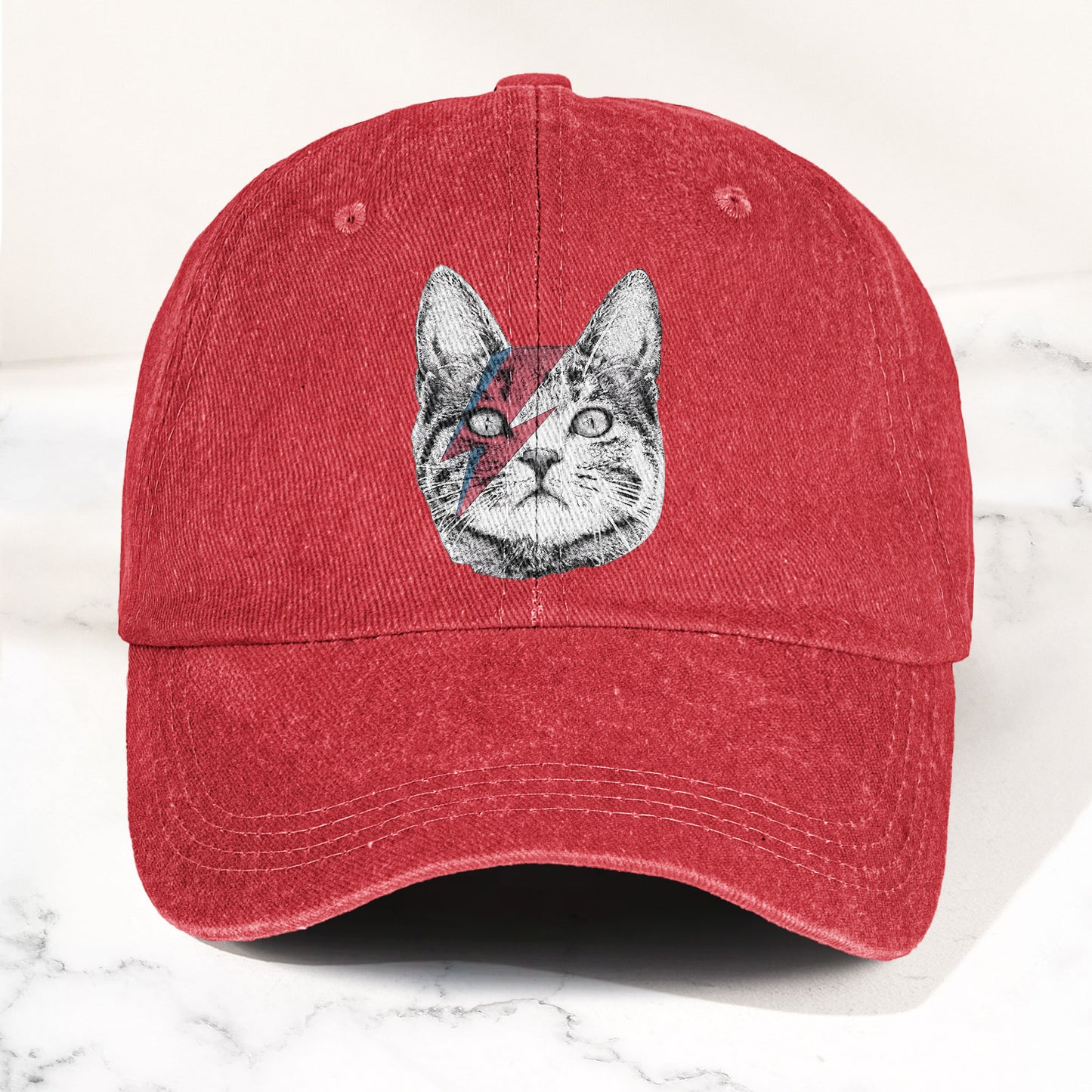 Kitty Stardust Denim Cap – David Bowie Inspired Merch Dad Hat (With Box)