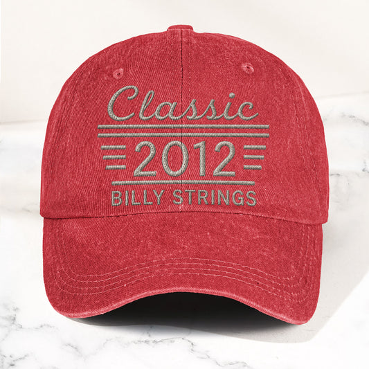 Billy Strings Classic 2012 Est Bluegrass Music Merch Denim Cap – Retro Vintage Dad Cap Gift For Dad (With Box)