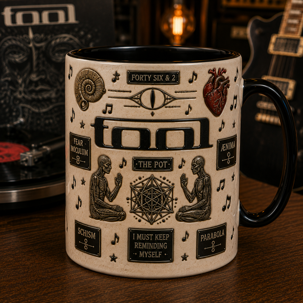 Tool Band Ceramic Mug – Schism Sacred Geometry Coffee Cup Fan Gift
