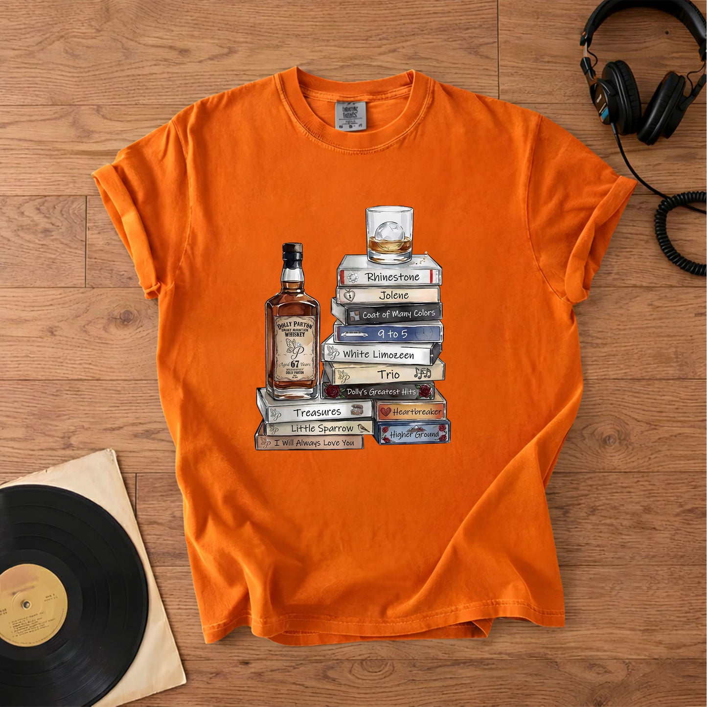Dolly Parton Cassette Album Collection T-Shirt – Retro Music Dolly Parton Merch Tee