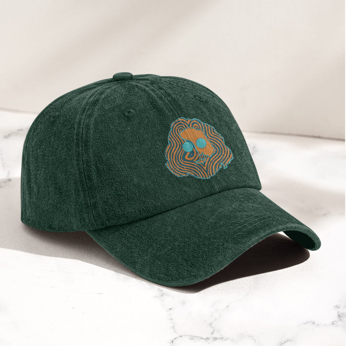 Grateful Dead Jerry Garcia Face Denim Cap – Vintage Music Grateful Dead Merch Gift for Dad (With Box)