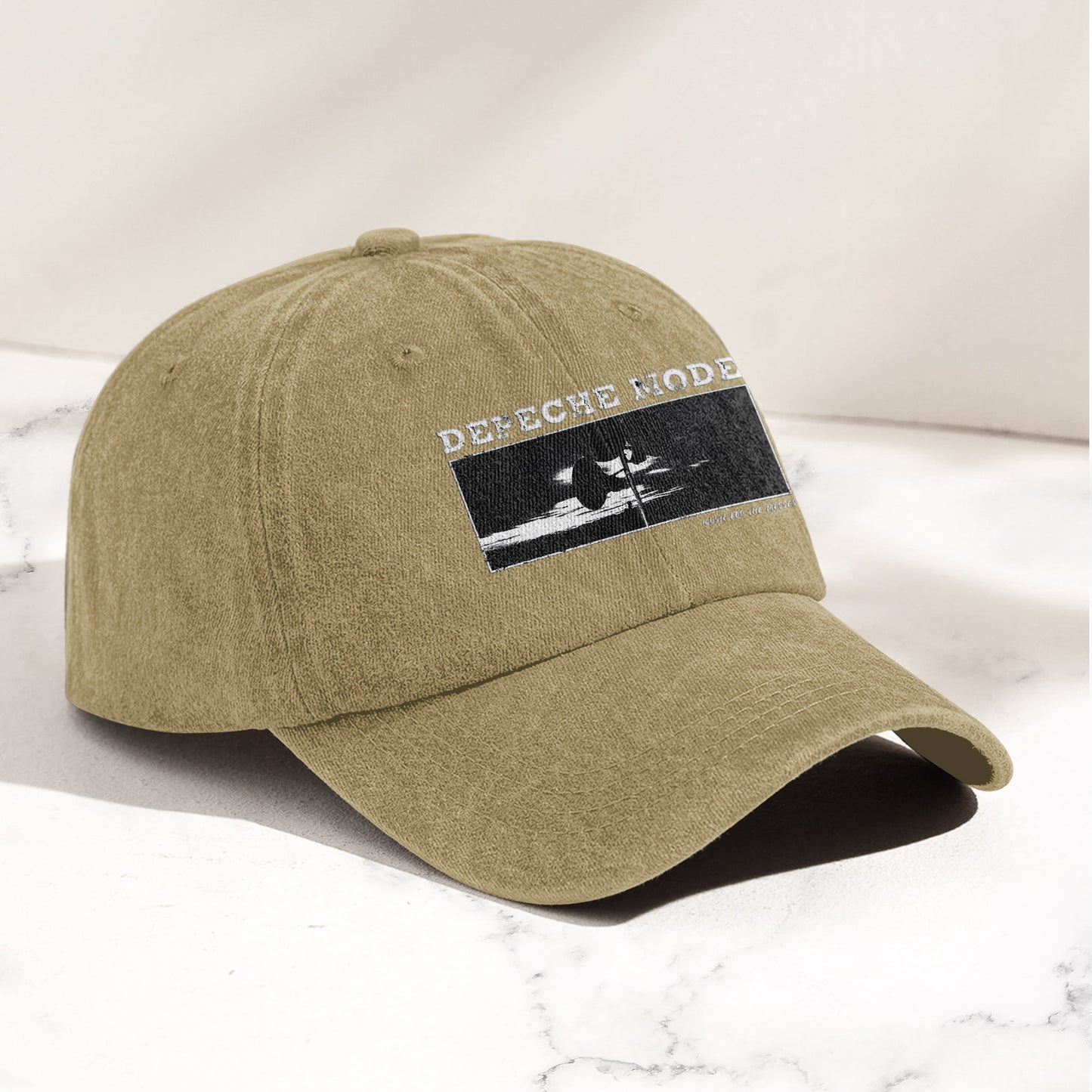 Music for the Masses Denim Cap – Retro Depeche Mode Merch Dad Hat (With Box)