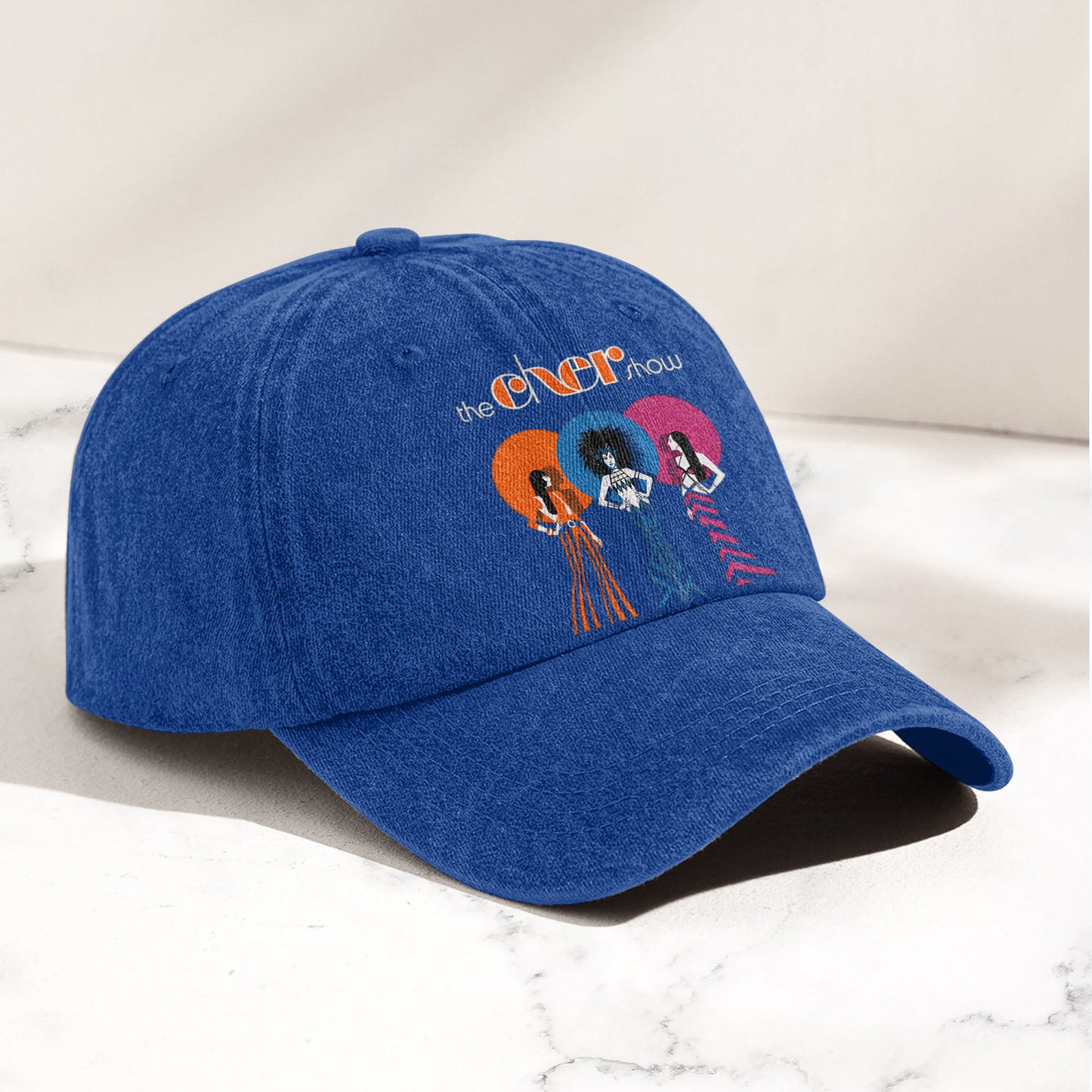 The Cher Show Graphic Denim Cap – Retro Rock Music Fan Cap (With Box)