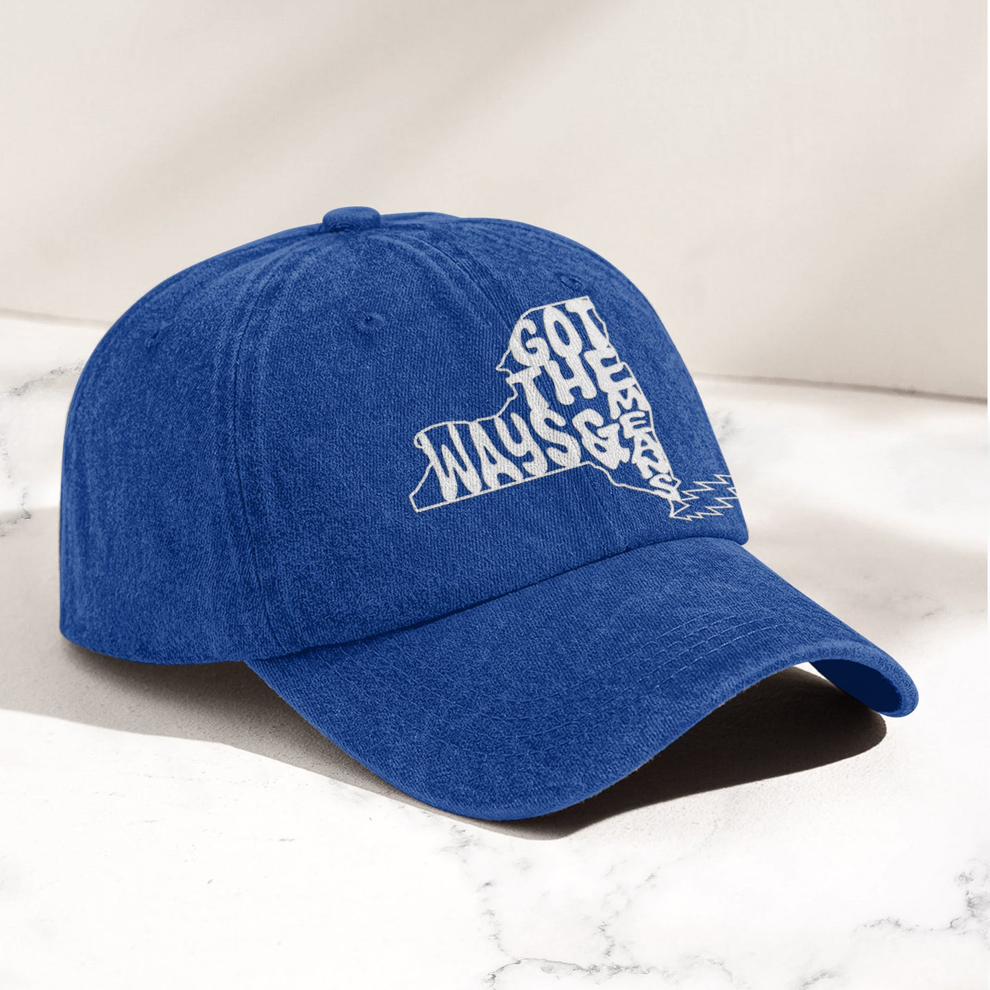Grateful Dead Got The Ways & Means New York Denim Cap – Retro Rock Music Fan Cap (With Box)