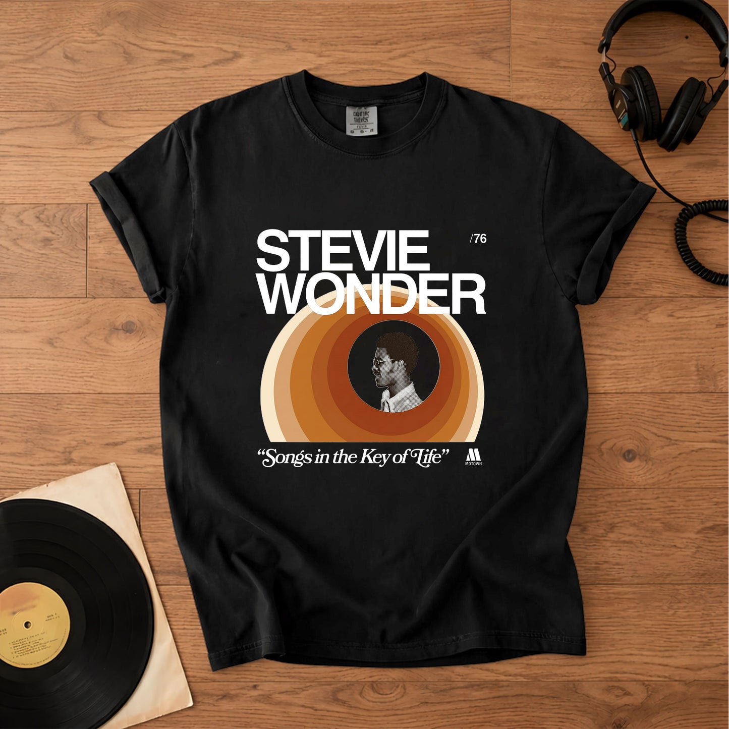 Stevie Wonder Songs in the Key of Life Vintage Tee Unisex T-Shirt – Retro Rock Music Bands Merch Tee