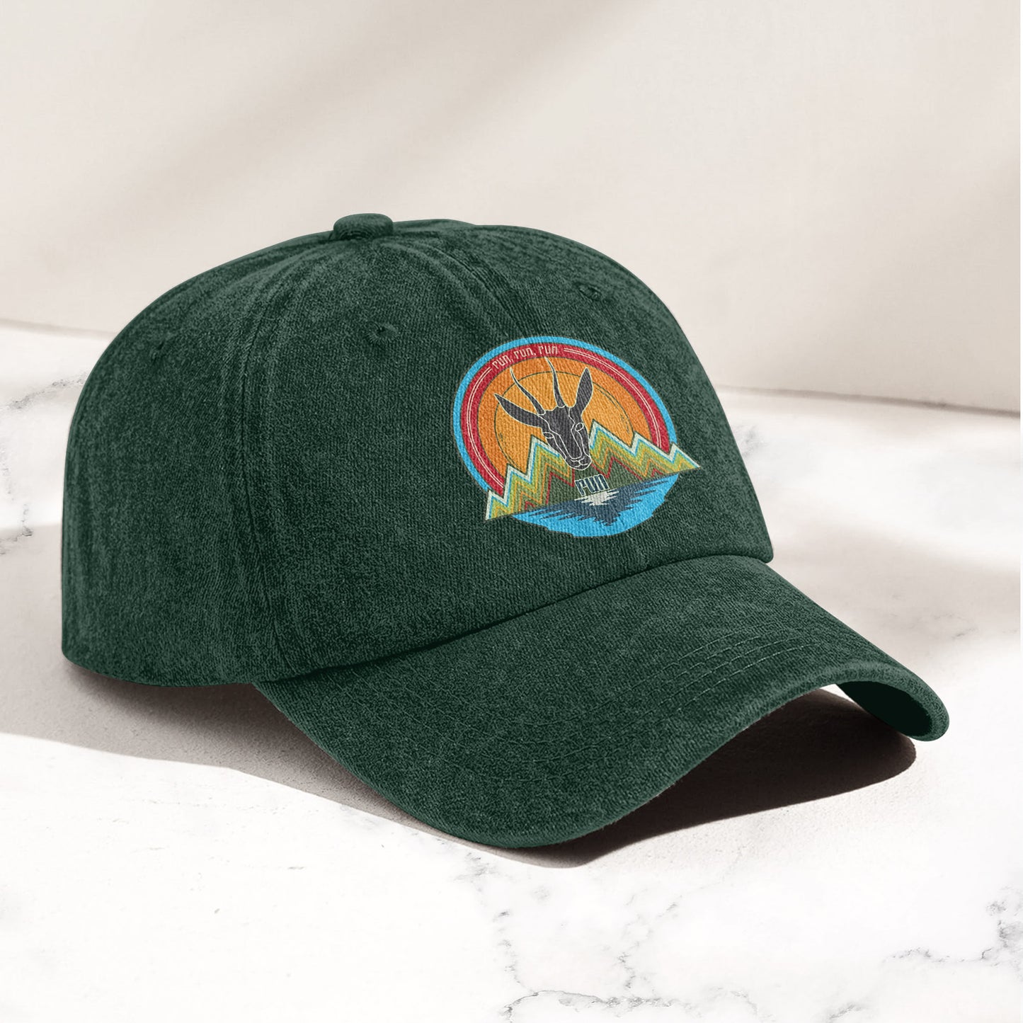 Phish Antelope Run Logo Denim Cap – Retro Music Phish Cap Gift For Dad (With Box)