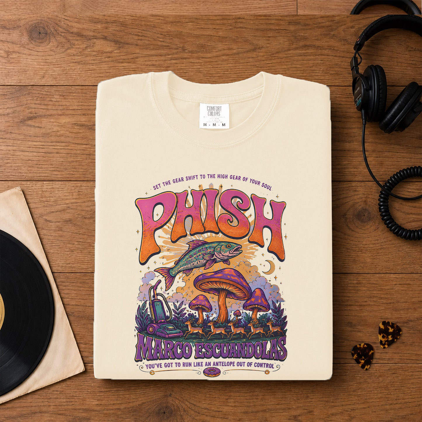 Phish Marco Escuandolas T-Shirt – Retro Rock Music Phish Bands Merch Tee
