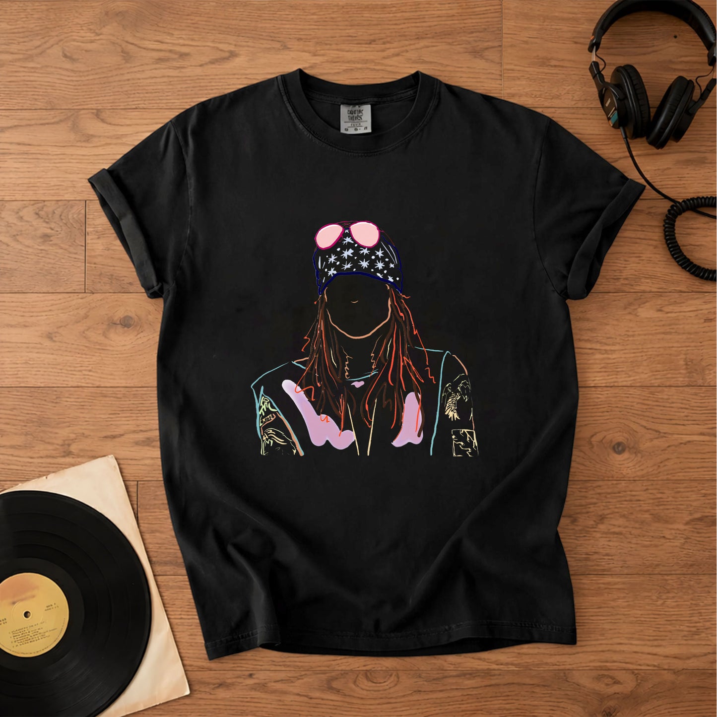 Axl Rose Minimalist Line Art Vintage T-Shirt – Retro Rock Music Axl Rose of Guns N' Roses Merch Tee