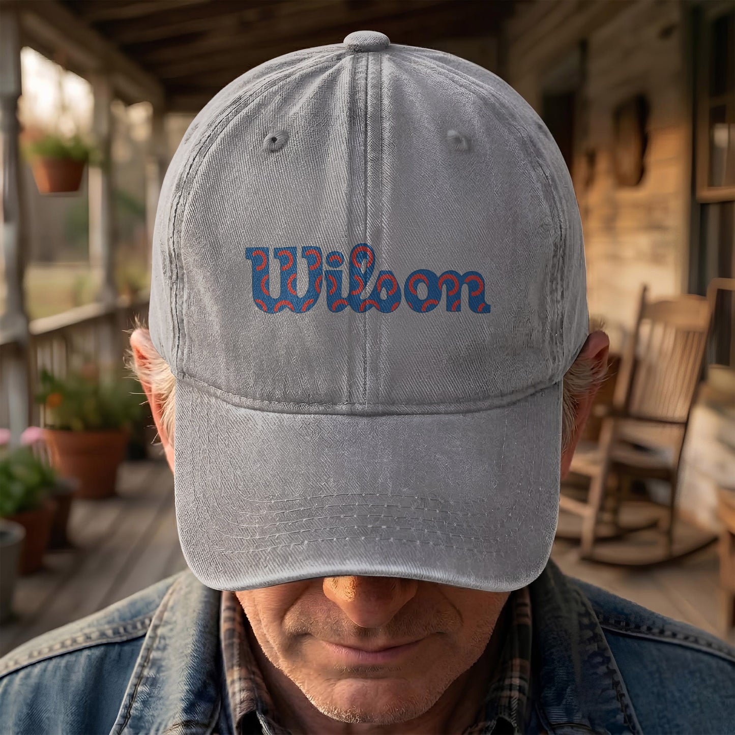 Phish Wilson Washed Donut Denim Cap – Retro Music Fan Concert Cap Gift For Dad (With Box)