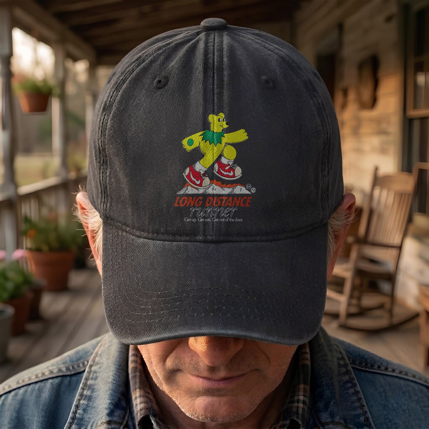 Long Distance Runner Denim Cap – Grateful Dead Merch Dad Hat (With Box)