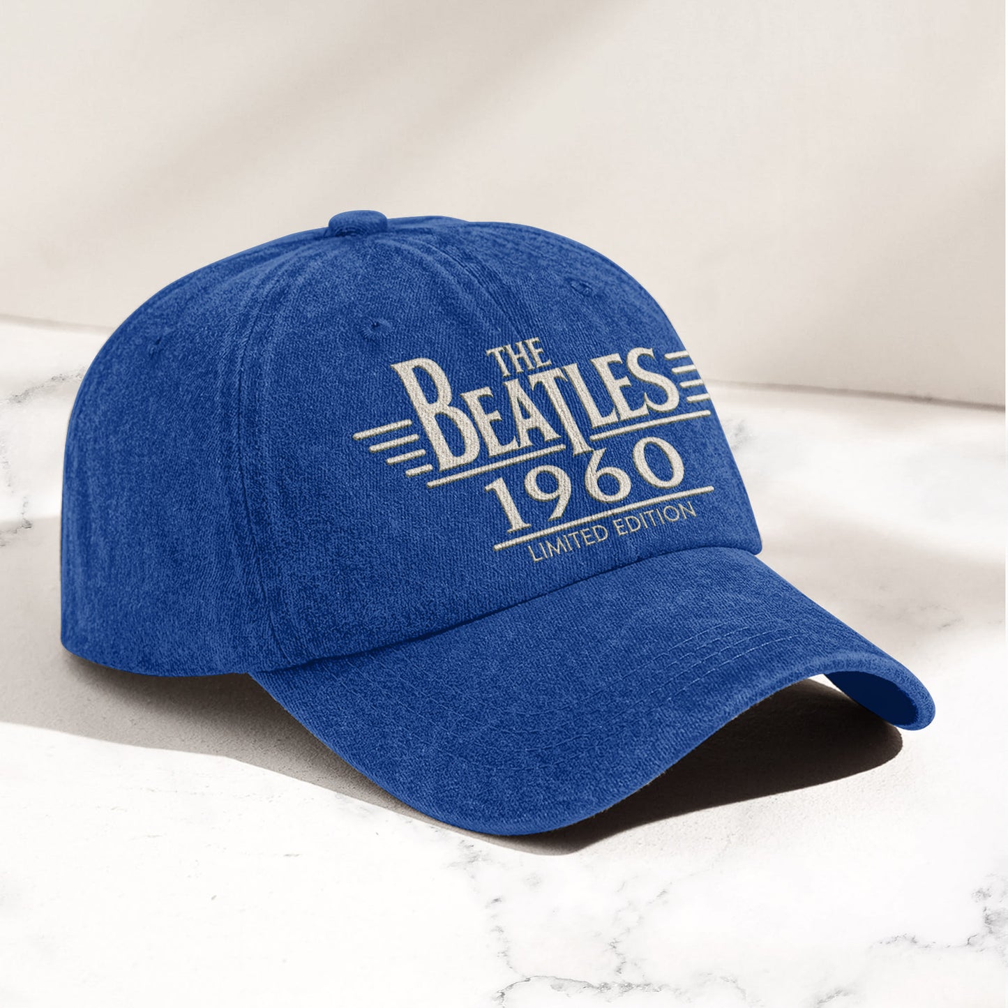 The Beatles 1960 Denim Cap – Vintage Dad Cap Gift For Dad (With Box)