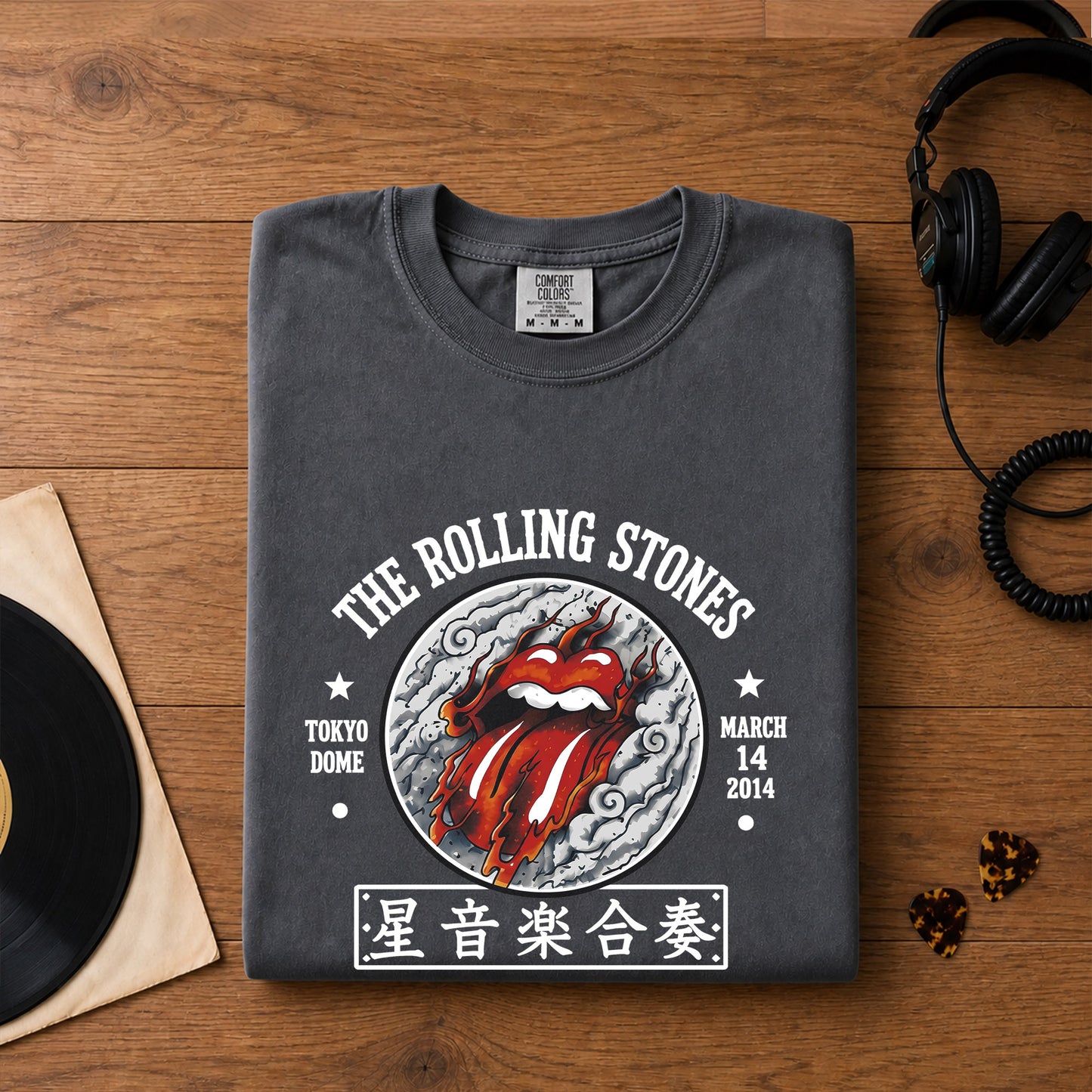The Rolling Stones 2014 Tokyo Dome Japan Graphic T-Shirt – Retro Rock Metal Music Fan Merch Tee