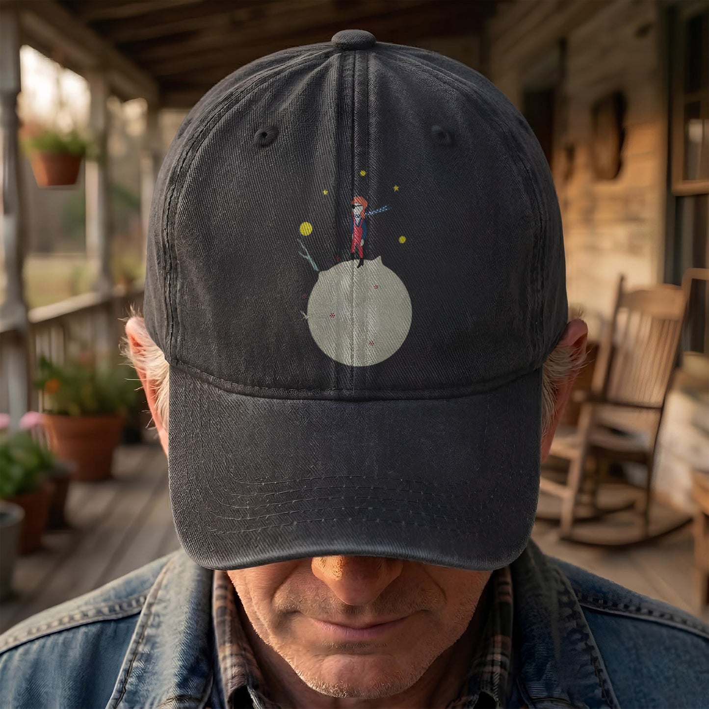 Ziggy Stardust Denim Dad Cap – Retro David Bowie Merch Design (With BOX)