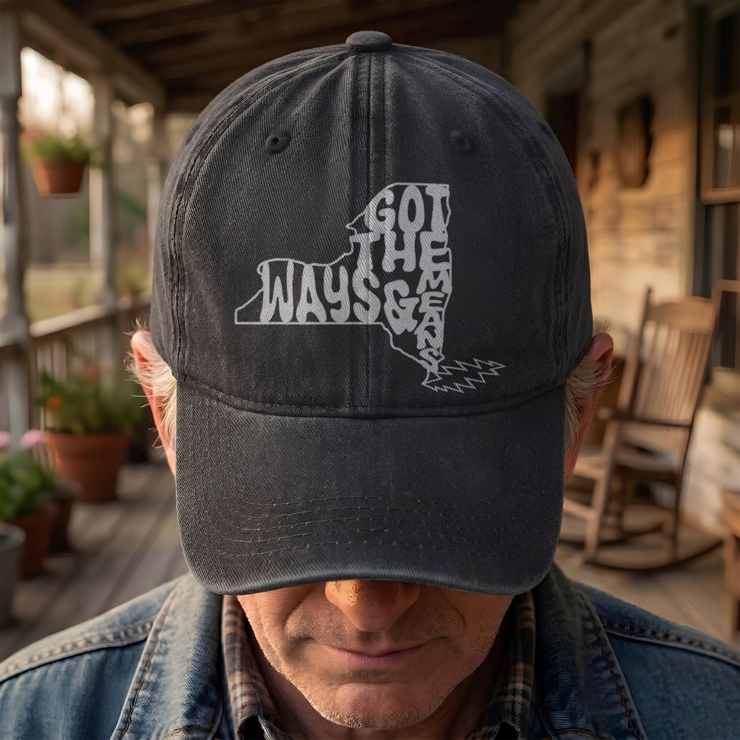 Grateful Dead Got The Ways & Means New York Denim Cap – Retro Rock Music Fan Cap (With Box)