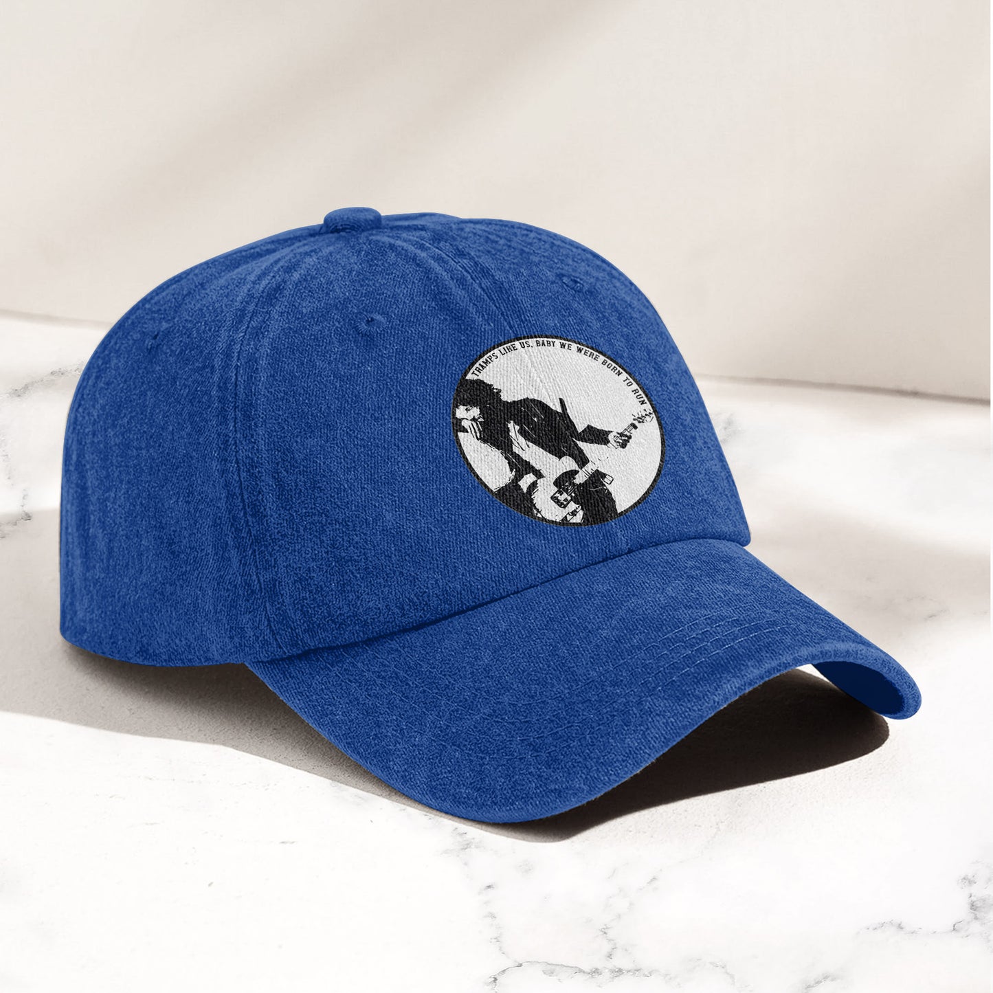 Bruce Springsteen Born To Run Album Inspired Denim Cap – Retro Rock Music Fan Cap (With Box)
