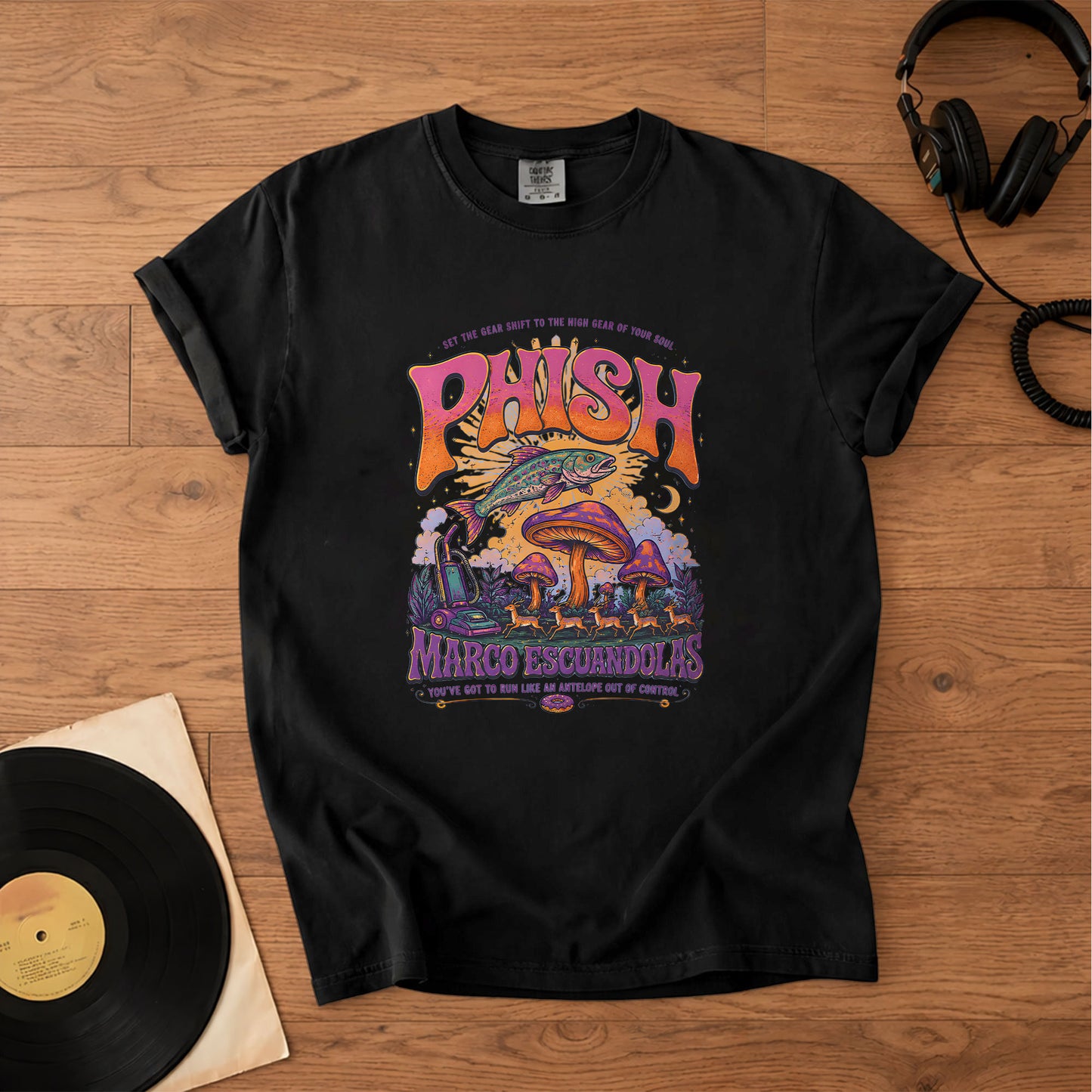 Phish Marco Escuandolas T-Shirt – Retro Rock Music Phish Bands Merch Tee