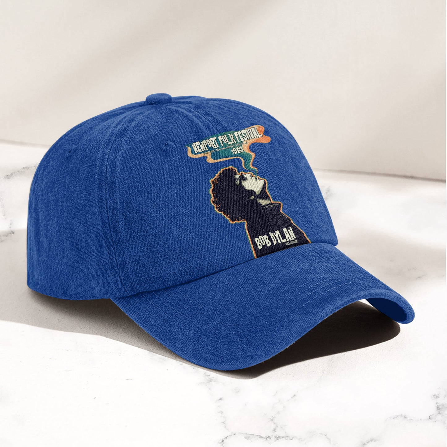 Bob Dylan Newport Folk Festival 1965 Goes Electric Vintage Graphic Denim Cap – Retro Vintage Dad Cap Gift For Dad (With Box)