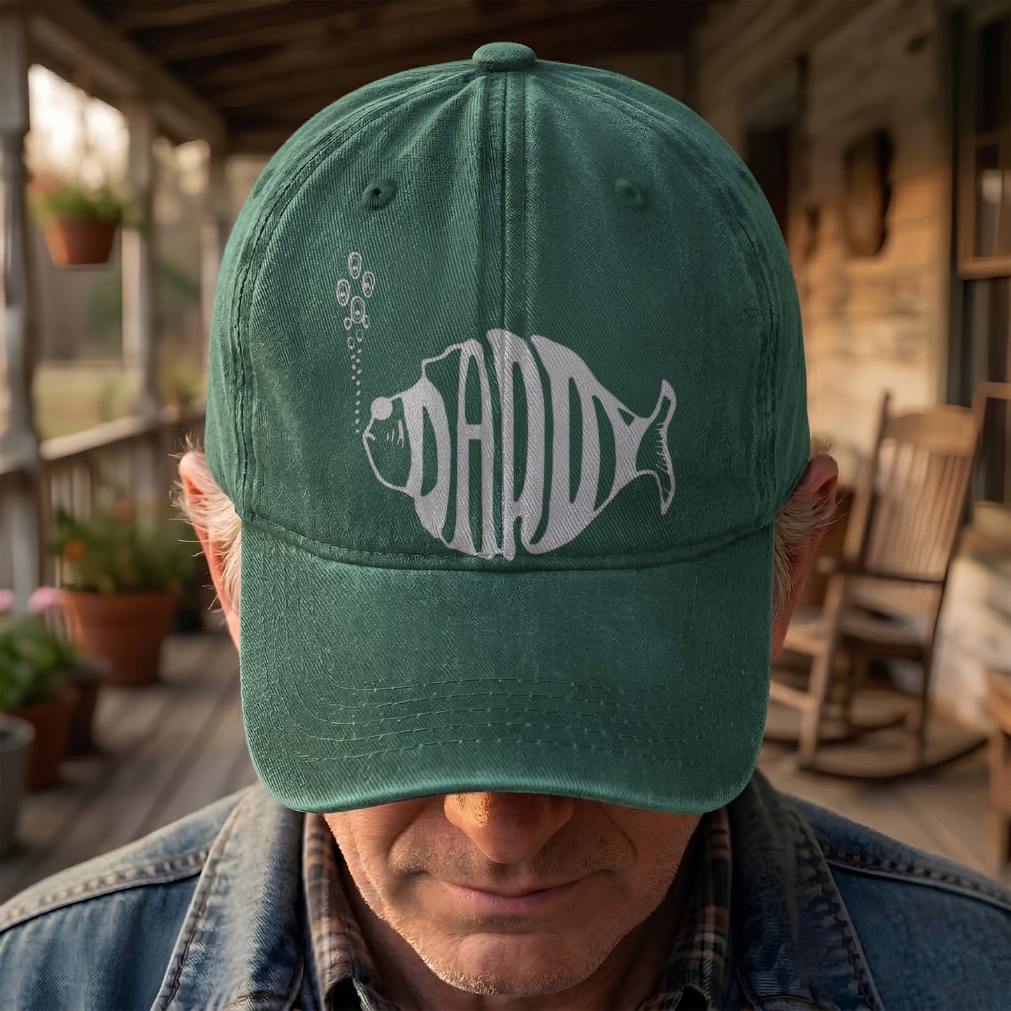 Phish Daddy Fish Logo Denim Cap – Retro Music Fan Concert Cap Gift For Dad Father's Day (With Box)