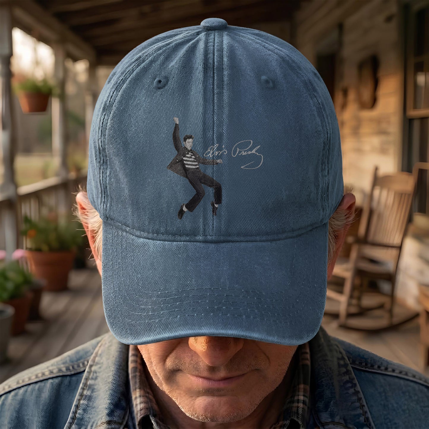 Elvis Presley Jailhouse Rock Pose Hat – Classic Rock Music Tribute Cap (With Box)