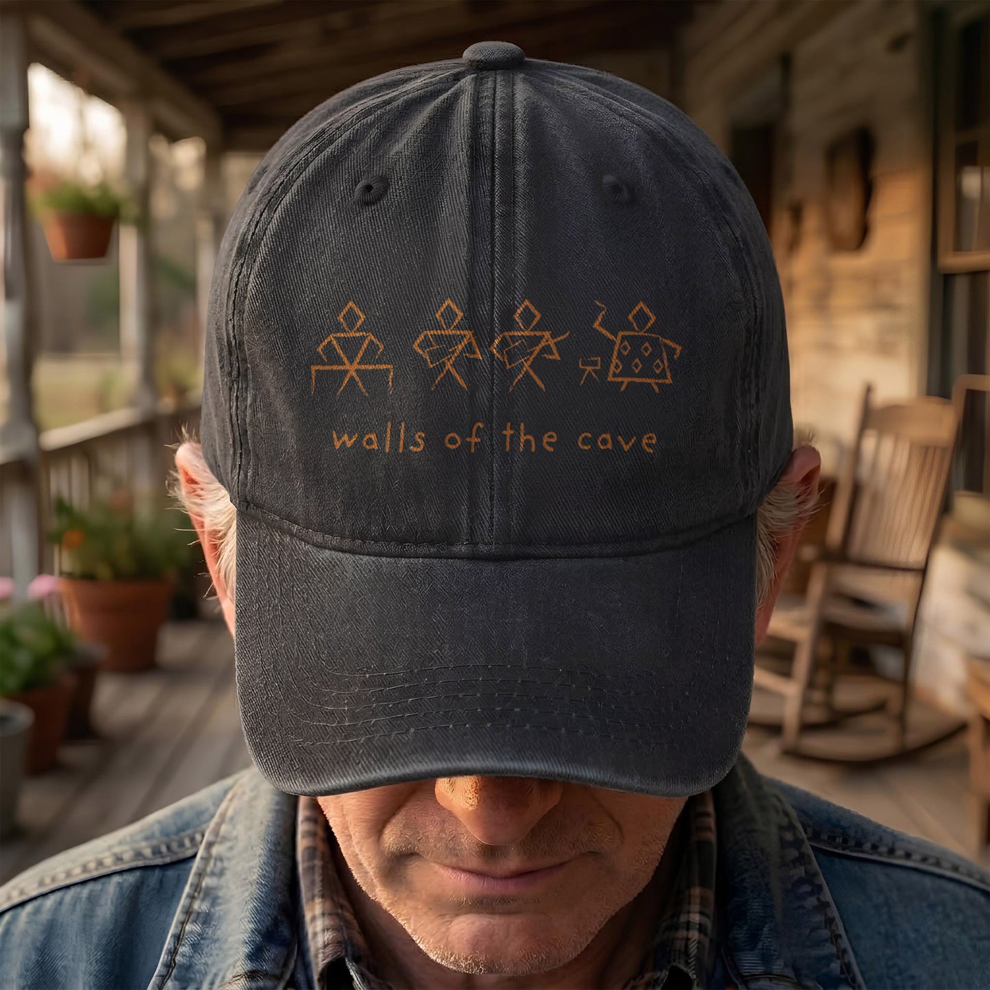 Phish Walls of the Cave Petroglpyh Denim Cap – Retro Music Phish Cap Gift For Dad (With Box)