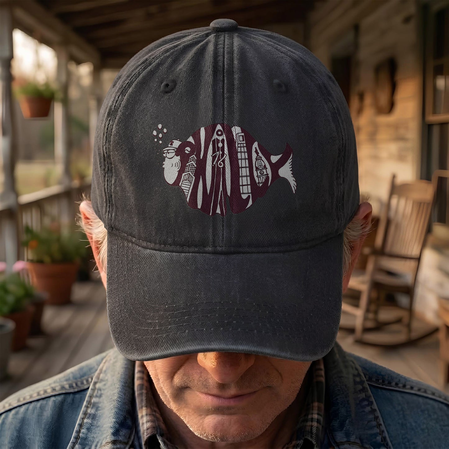 Phish Phishadelphia Logo Denim Cap – Retro Music Phish Cap Gift For Dad (With Box)