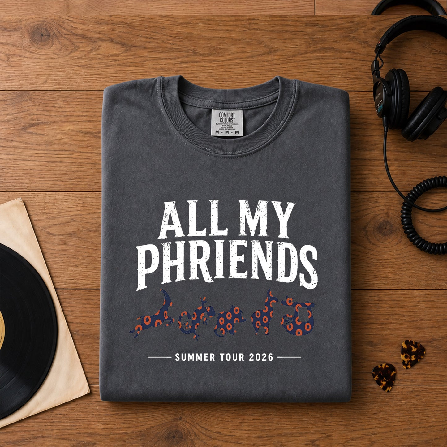 All My Phriends Phish Summer Tour 2026 T-Shirt – Retro Rock Music Phish Bands Merch Tee