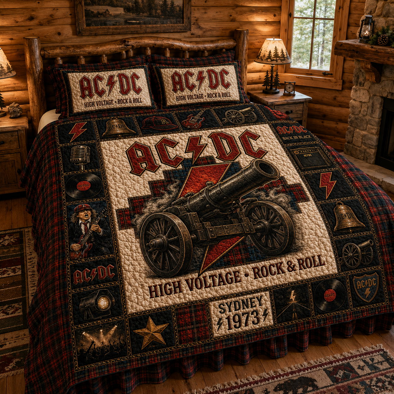 ACDC Quilt Blanket – Iconic Canon Inspired High Quality Quilt Blanket