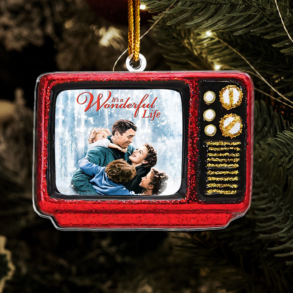 It’s a Wonderful Life Retro TV Ornament – Vintage Christmas Classic Keepsake