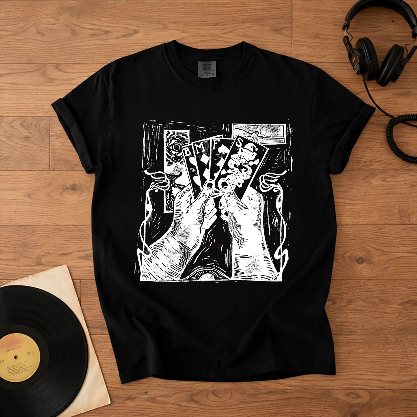 Billy Strings BMFS Playing Cards Graphic T-Shirt – Retro Rock Metal Music Fan Merch Tee