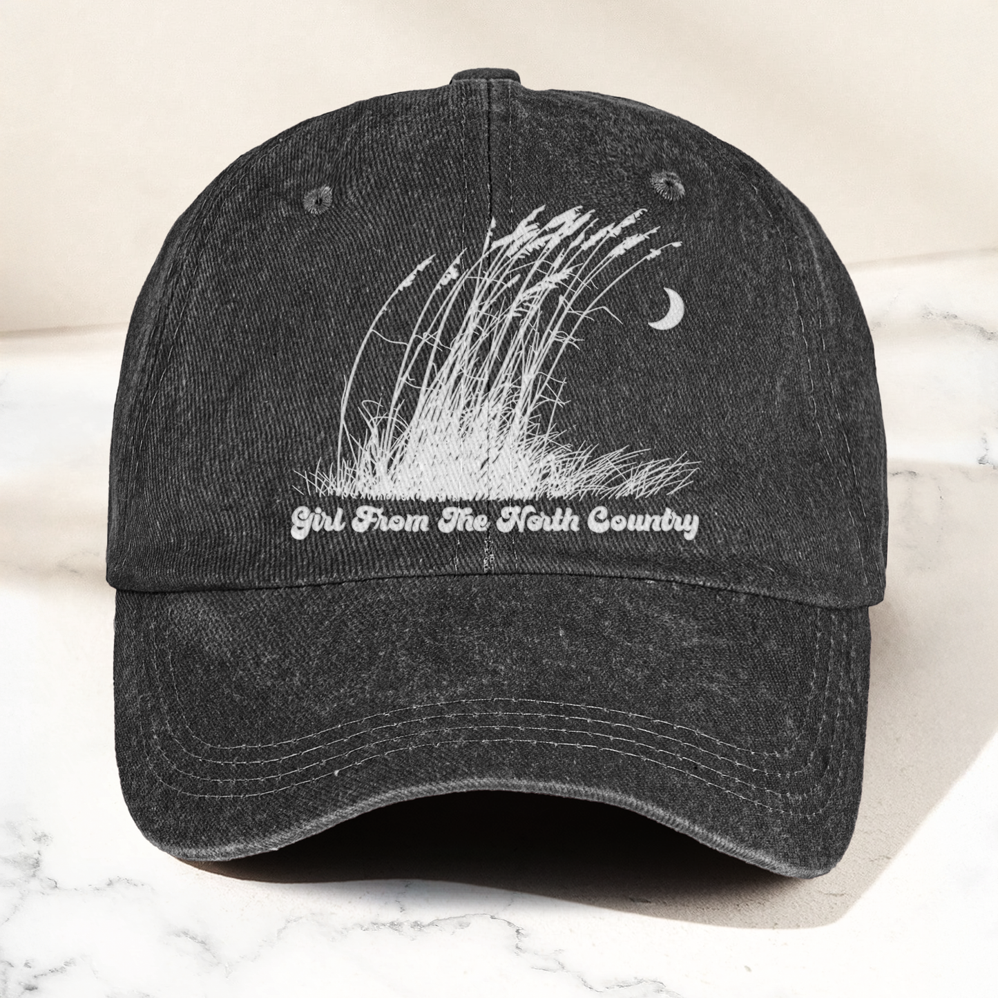 Bob Dylan Girl From The North Country Folk Lyrics Music Merch Denim Cap – Retro Vintage Dad Cap Gift For Dad (With Box)