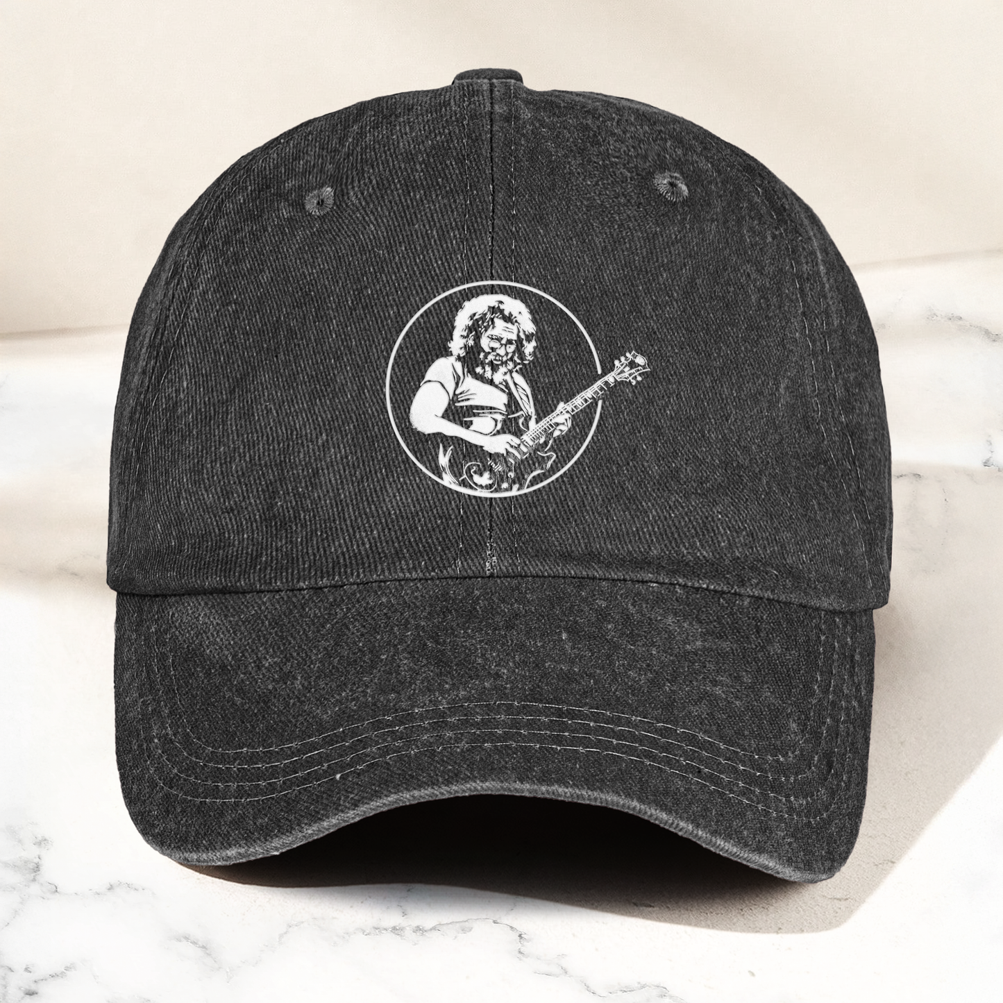 Jerry Style Guitarist Dad Hat – Vintage Jam Band Tribute Cap