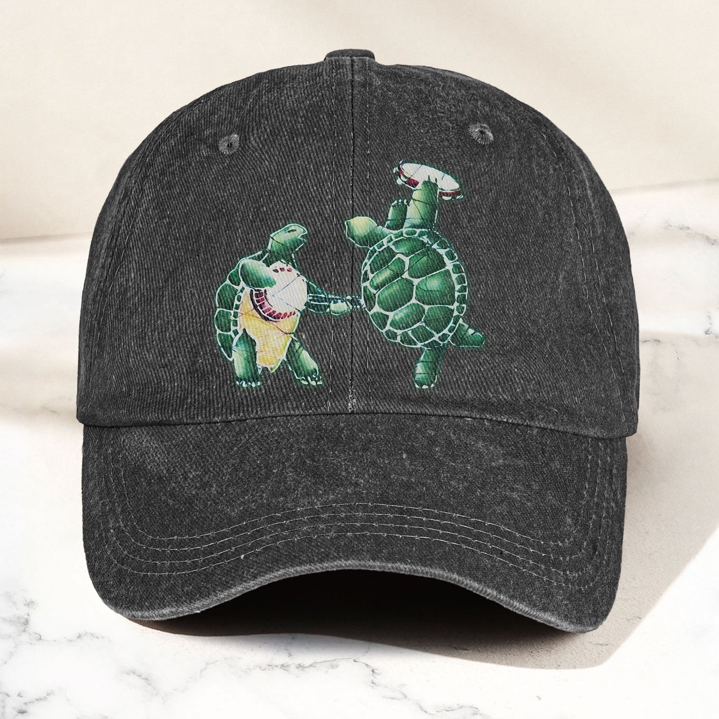 Grateful Dead Dancing Terrapins Denim Cap – Grateful Dead Tribute Merch Dad Hat (With Box)