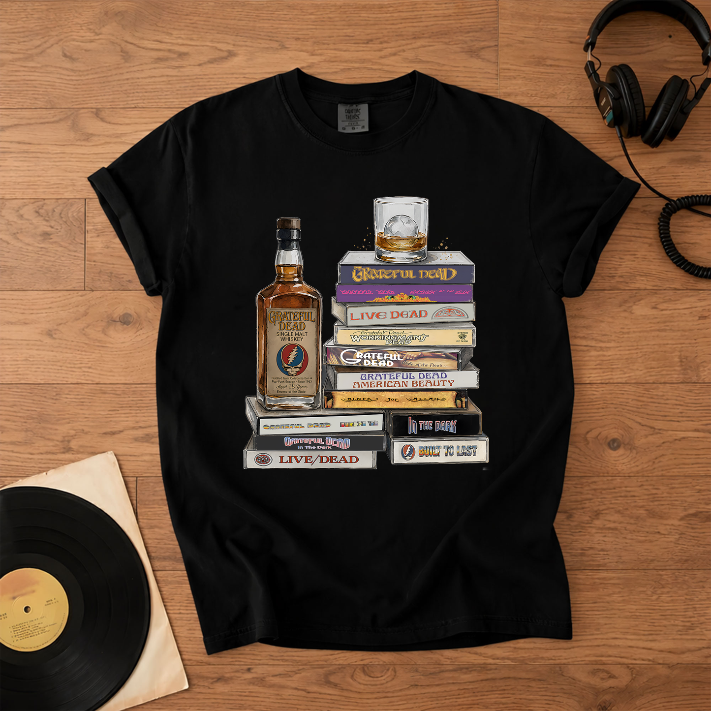 Grateful Dead Cassette Collection T-Shirt – Retro Rock Music Grateful Dead Band Merch Tee