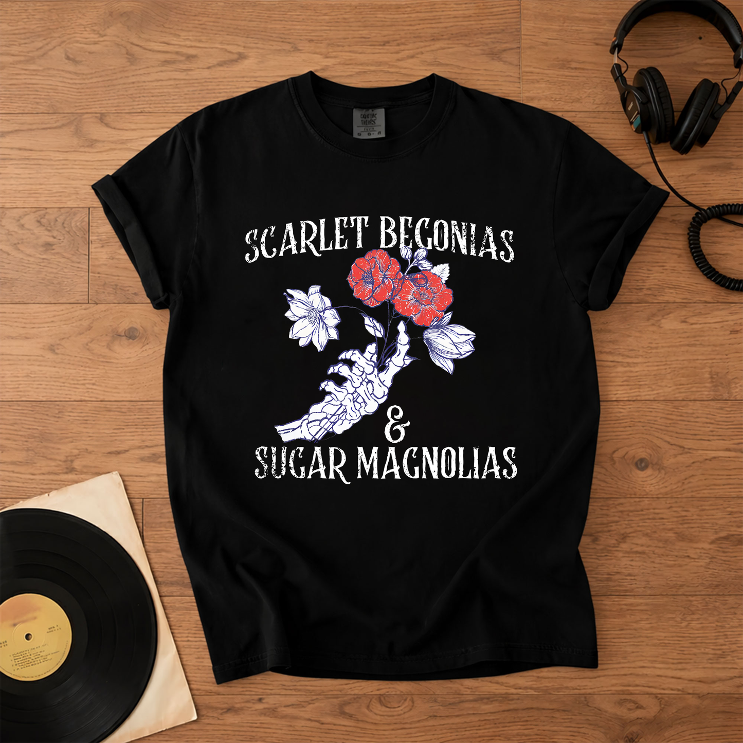Grateful Dead Scarlet Begonias & Sugar Magnolias T-Shirt – Vintage Grateful Dead Graphic Tee
