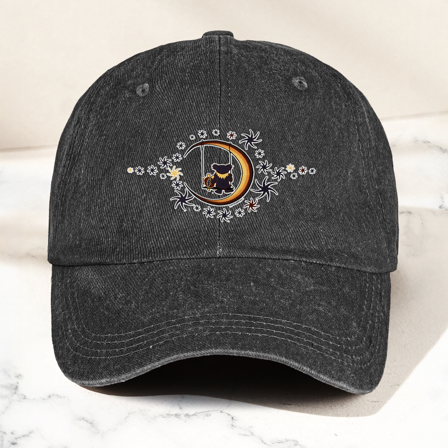 Grateful Dad Cap – Dancing Bears Moon Swing Dad Hat