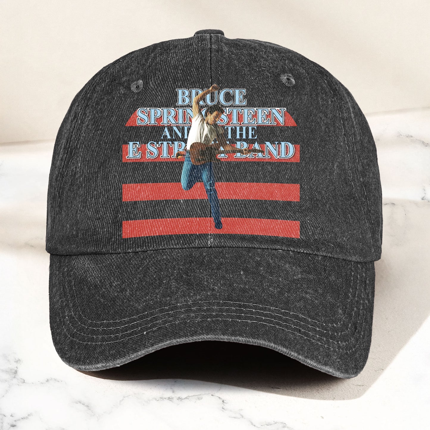 Bruce Springsteen version 2 Denim Cap – Retro Vintage Dad Cap Gift For Dad (With Box)