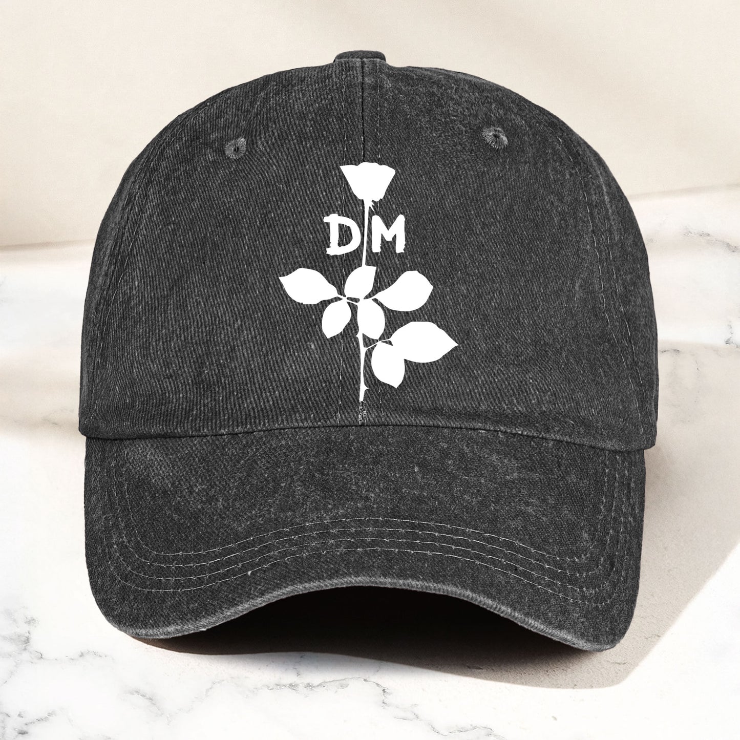 Depeche Mode Rose Denim Cap – Retro  Depeche Mode Tribute Merch Dad Hat (With Box)