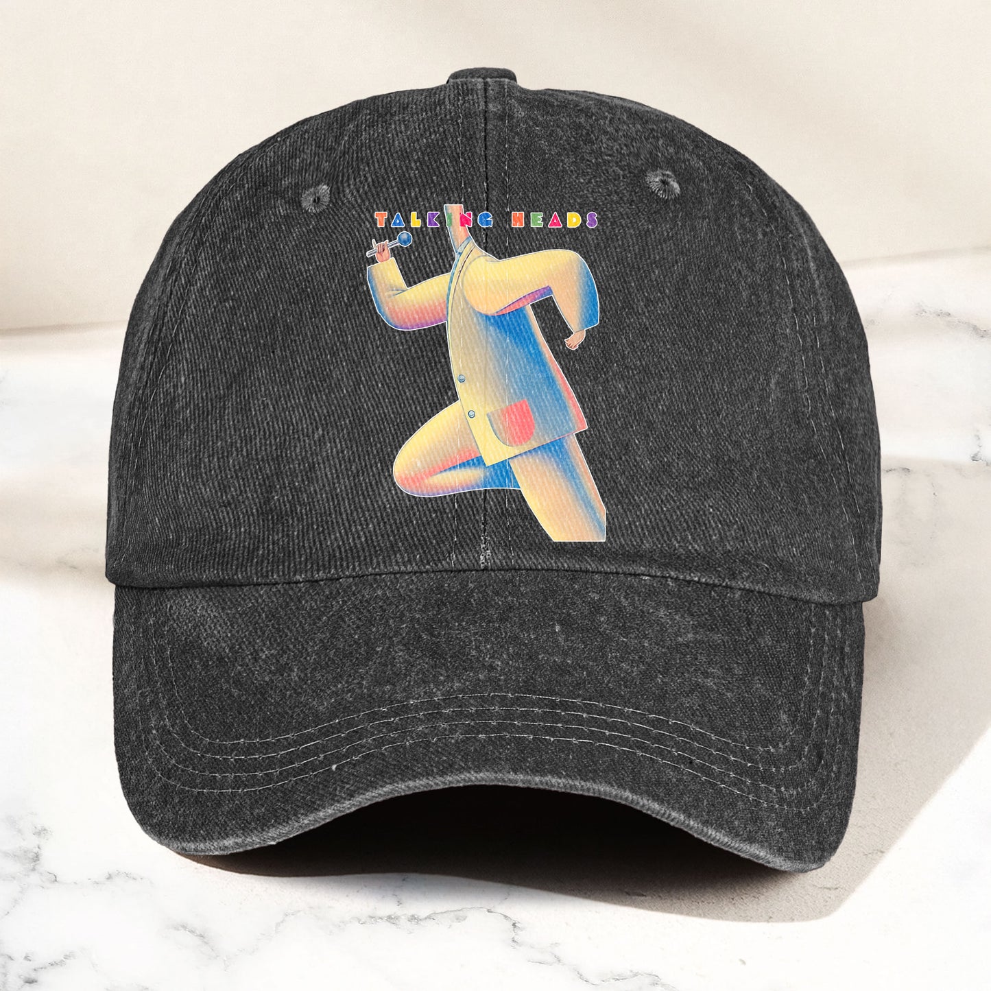 Talking Heads 80s The Band & Their Music Denim Cap – Retro Music Fan Cap Gift For Dad (With Box)