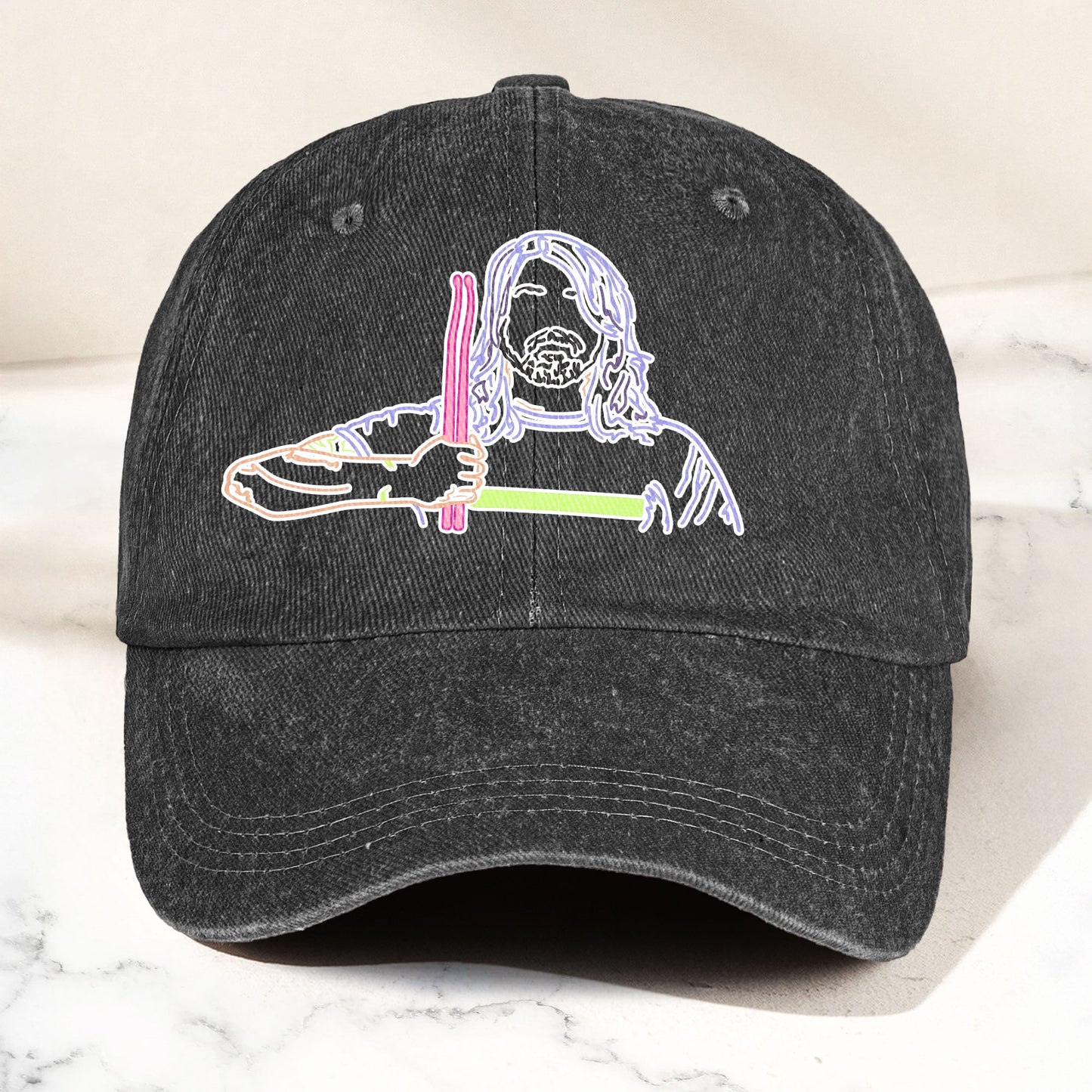 Dave Grohl Denim Cap – Retro Foo Fighters Merch Gift for Dad (With Box)