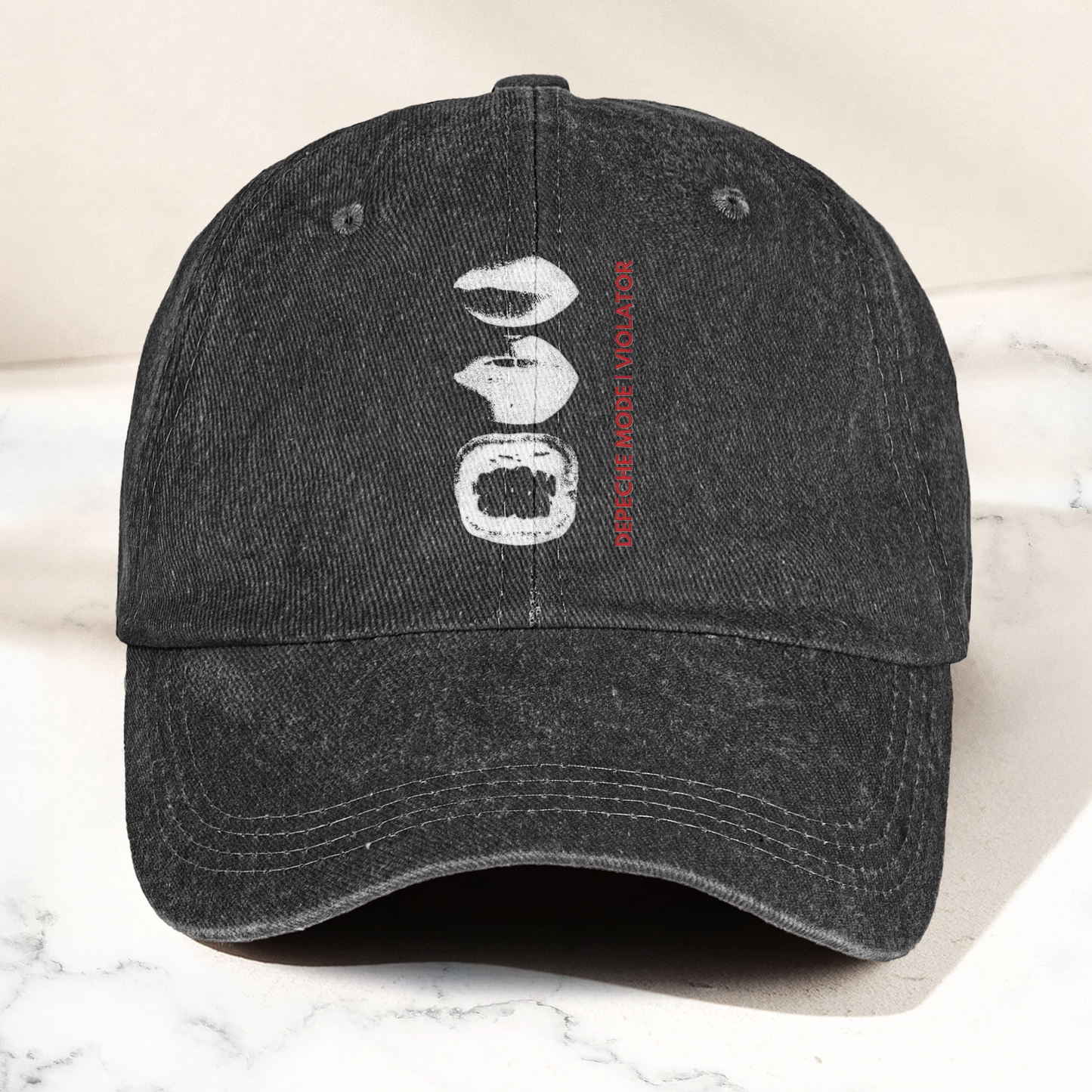 Depeche Mode Violator Denim Cap – Vintage Depeche Mode Band Merch Gift for Dad (With Box)
