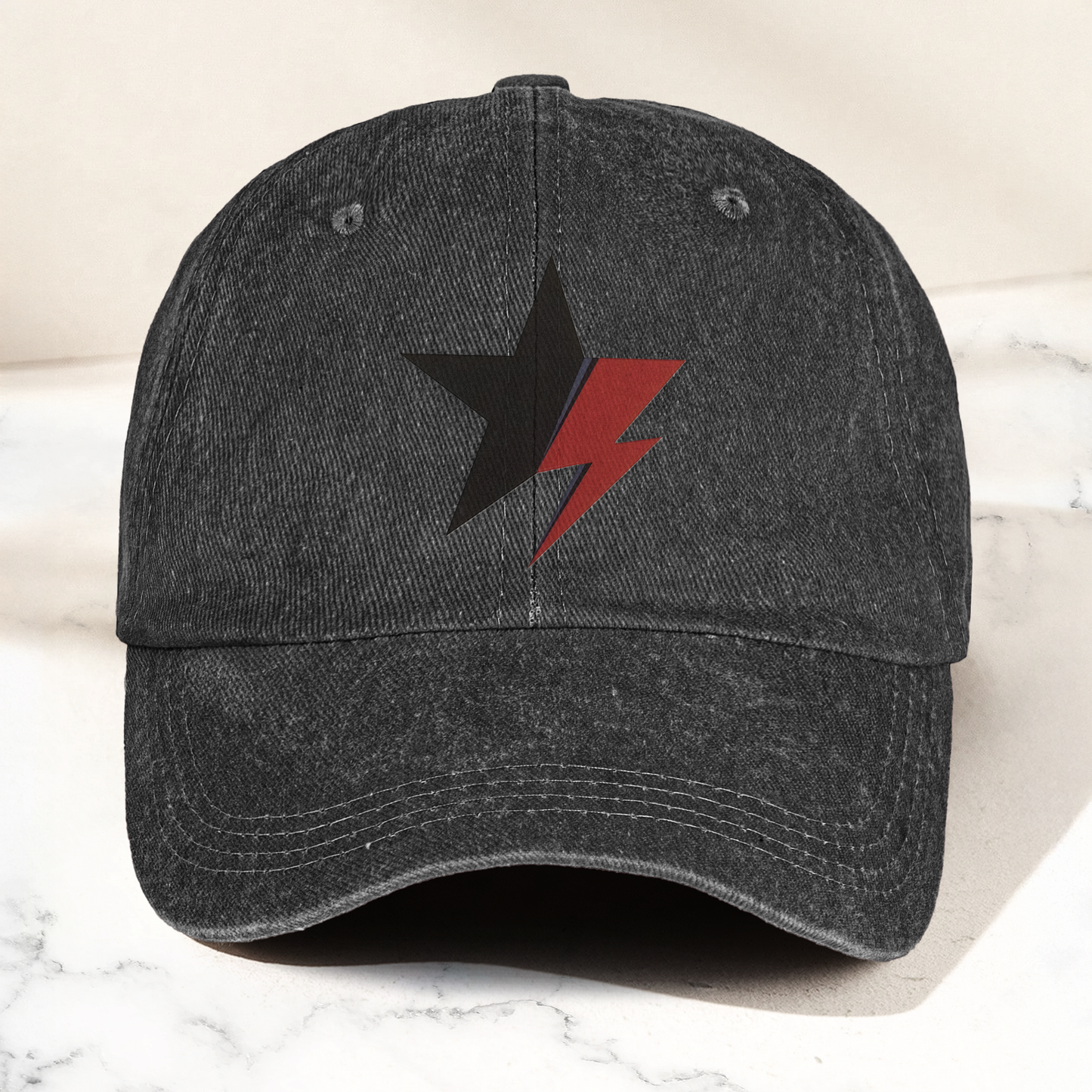 David Bowie Blackstar Ziggy Stardust Denim Cap – Retro Music Cap Gift For Dad (With Box)