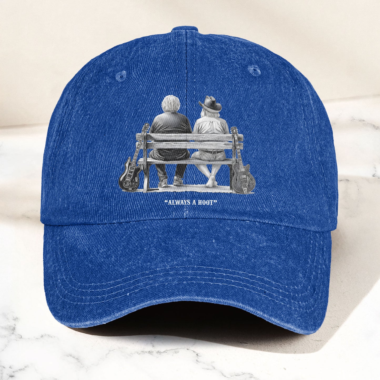 Grateful Dead Jerry Garcia Always A Hoot Music Merch Denim Cap – Retro Vintage Dad Cap Gift For Dad (With Box)