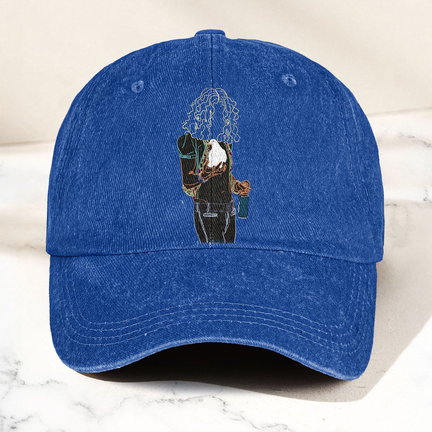 Led Zeppelin Robert Plant Dove Graphic Music Merch Denim Cap – Retro Vintage Dad Cap Gift For Dad (With Box)