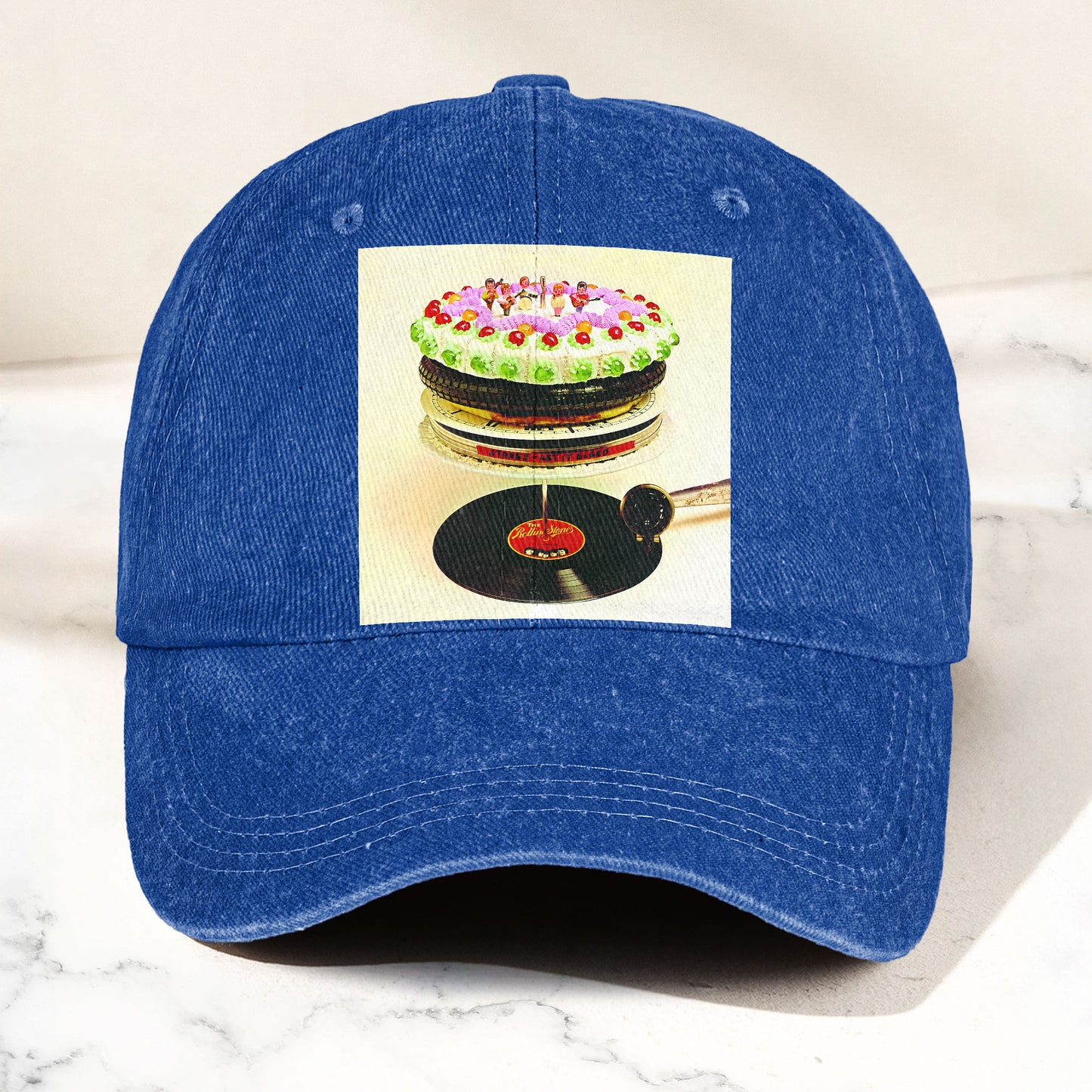 The Rolling Stones Let It Bleed Music Merch Denim Cap – Retro Vintage Dad Cap Gift For Dad (With Box)